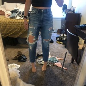American eagle stretchy mom jeans